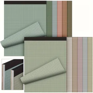10Pack Pastel Color Graph Paper Pads for Office  School