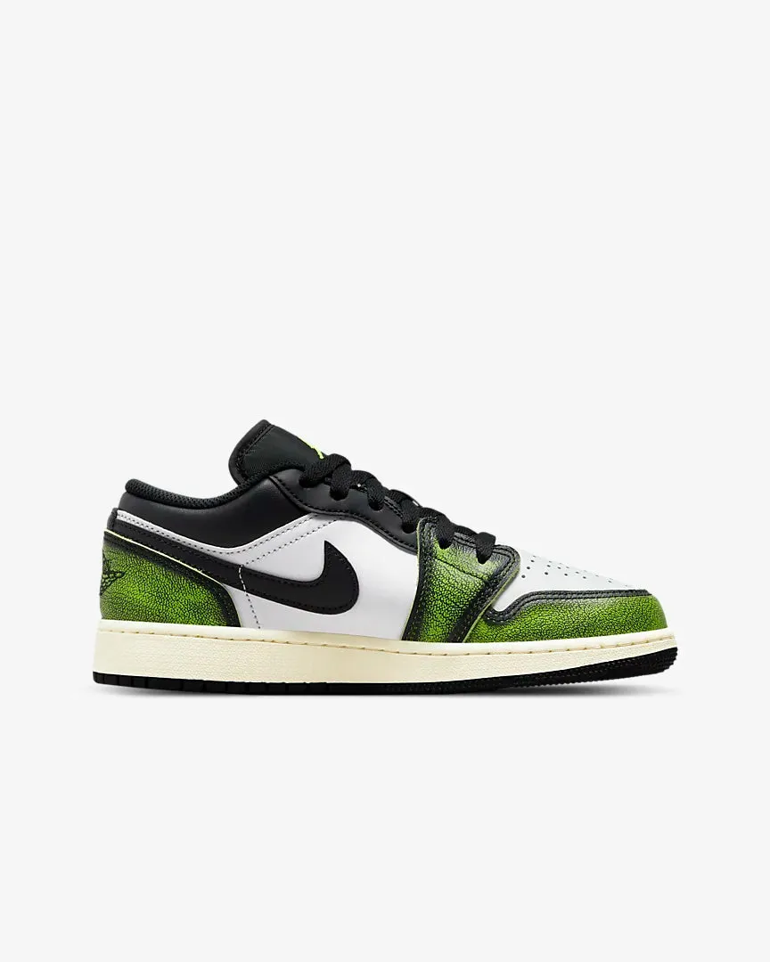 Air Jordan 1 Low SE GS Black Electric Green White DO8244-003