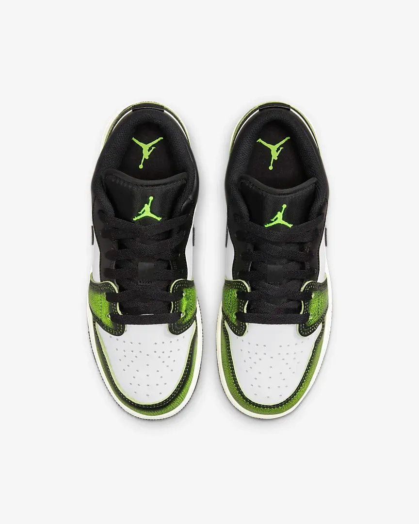 Air Jordan 1 Low SE GS Black Electric Green White DO8244-003