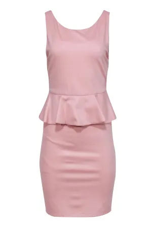 Alice & Olivia - Pink Sleeveless Peplum Dress Sz 8