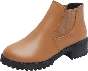 Ankle Boots for Women Fall Booties for Women 2024 Casual Ankle Boots for Women Womens Bootie with Heel Indoor and Outdoor Soft Sole Fashion Chunky Block Low Heel Vintage