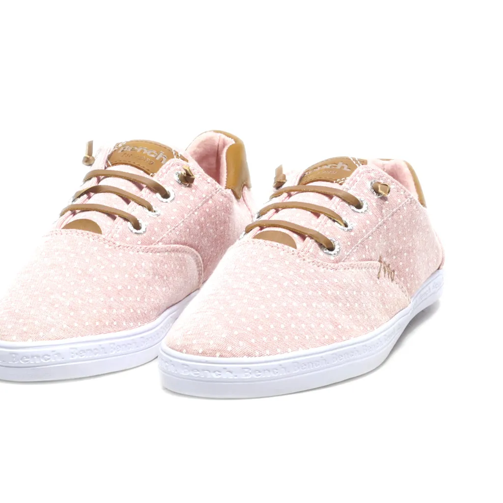 Bench. Slip Ons Canvas Pink Colour For Women