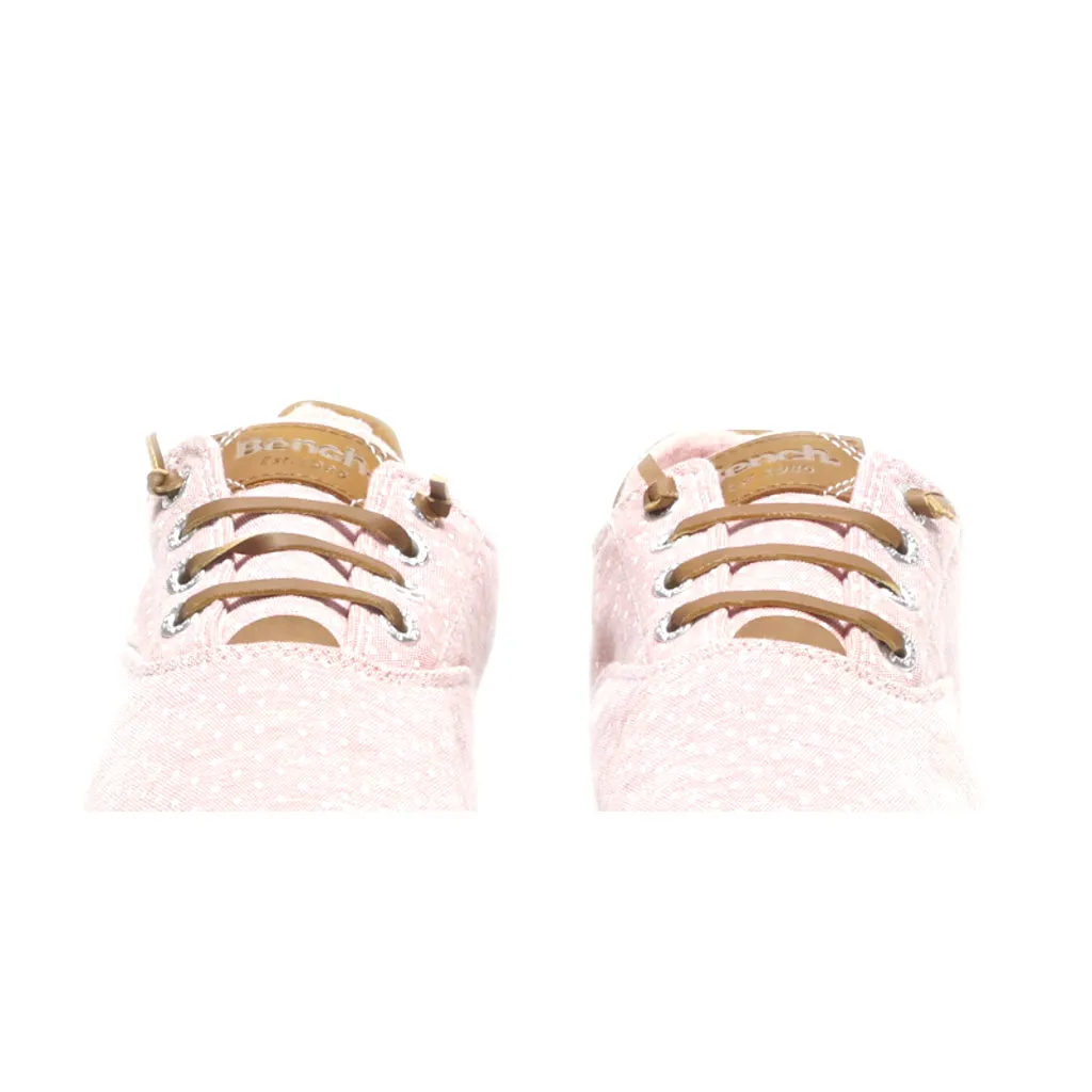 Bench. Slip Ons Canvas Pink Colour For Women
