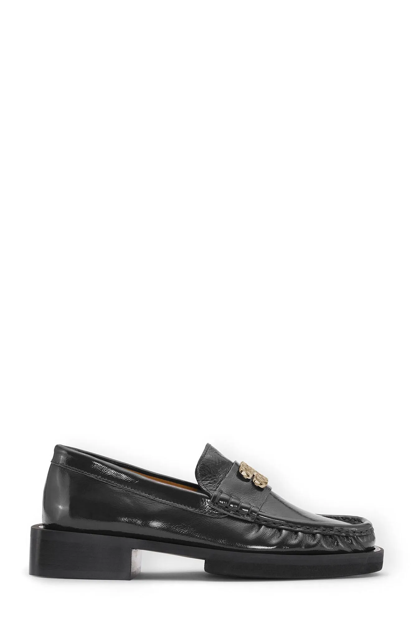 Butterfly Logo Loafers - Black