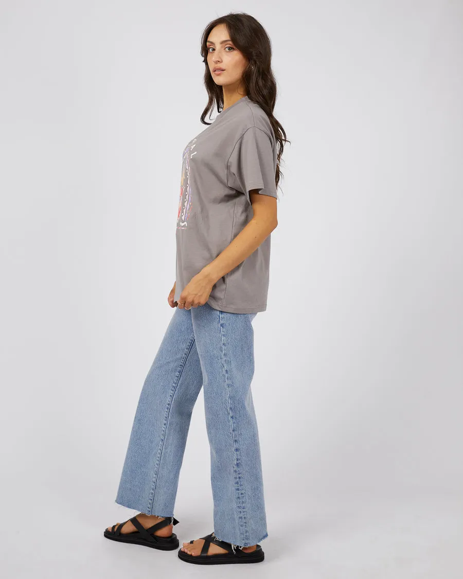 Celestial Oversized Tee | Charcoal