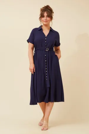 CHAPEL LINEN SHIRT DRESS