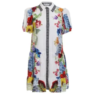 Claire Short Sleeve Tiered Mini Dress