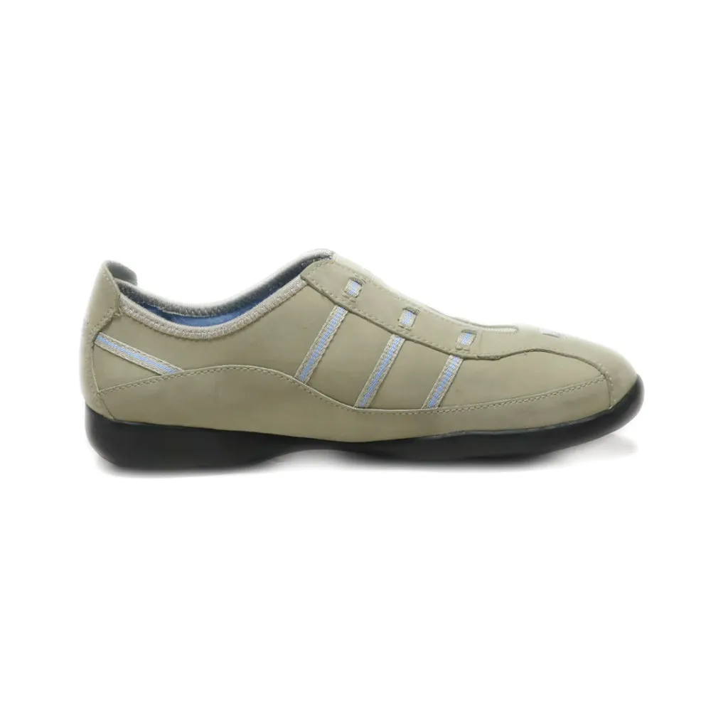 Clarks Slip Ons Nubuck Brown Colour For Women