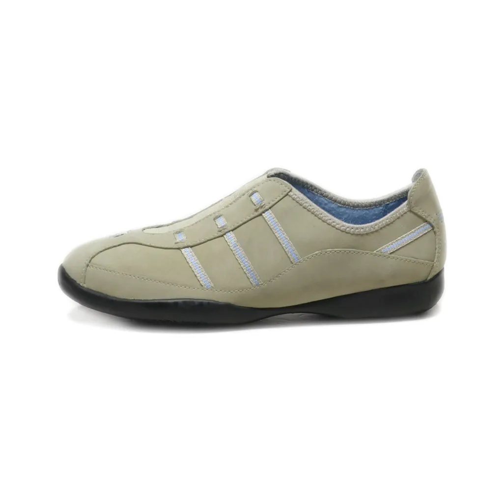 Clarks Slip Ons Nubuck Brown Colour For Women