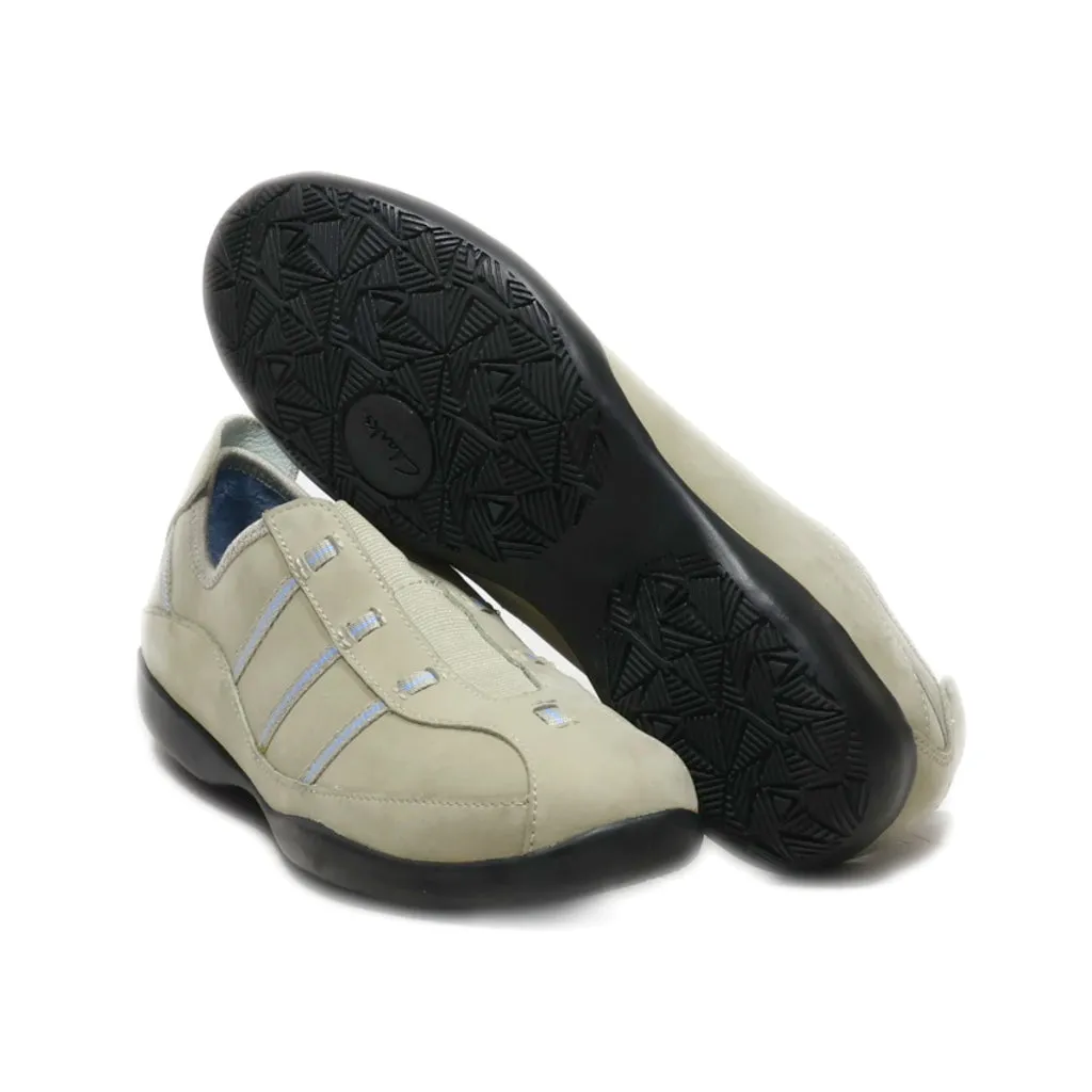 Clarks Slip Ons Nubuck Brown Colour For Women