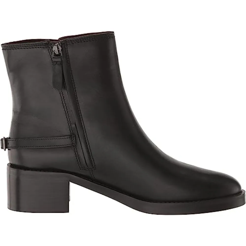 Colt Black Leather Franco Sarto Ankle Boots