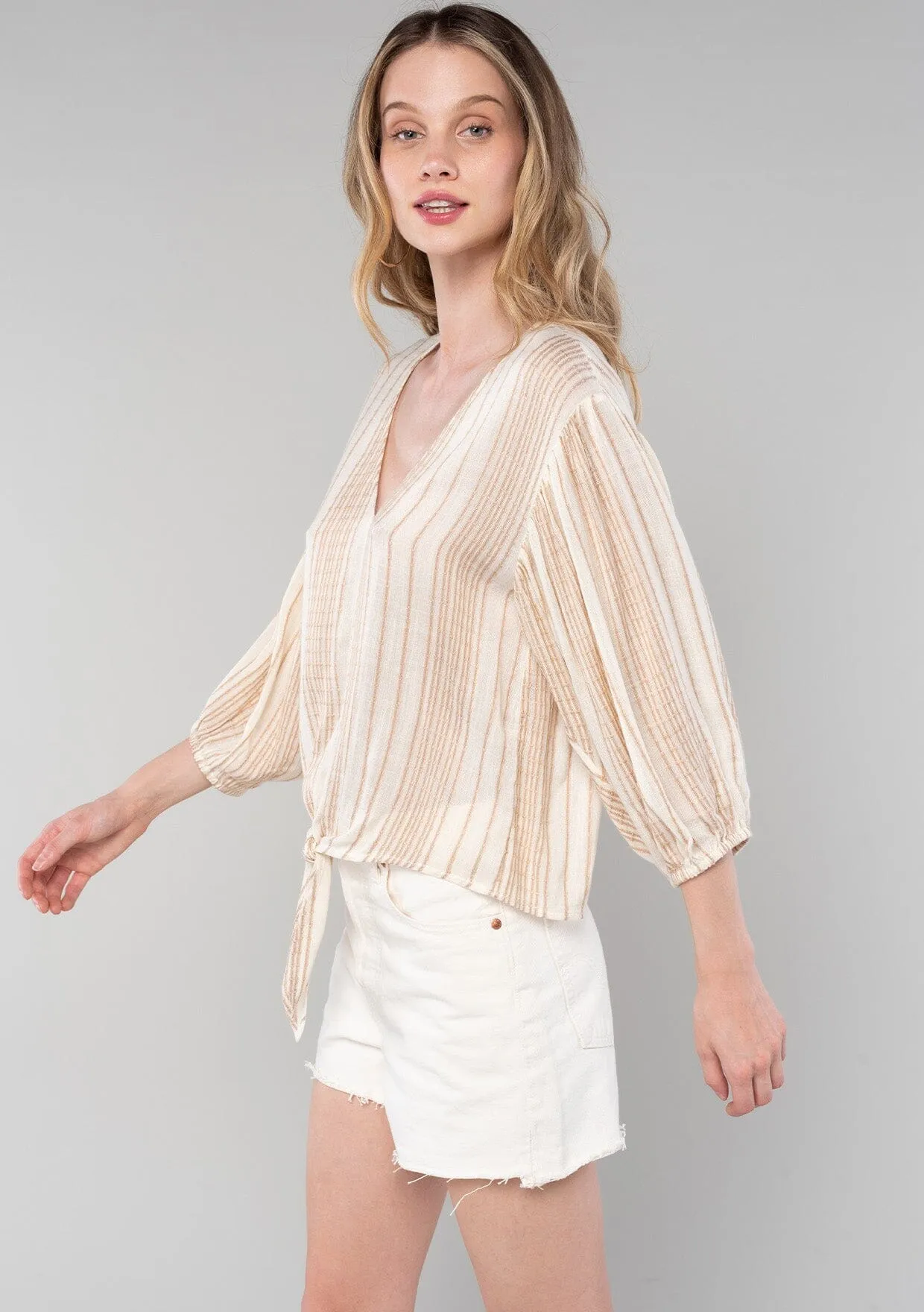 Cosima Tie Front Top