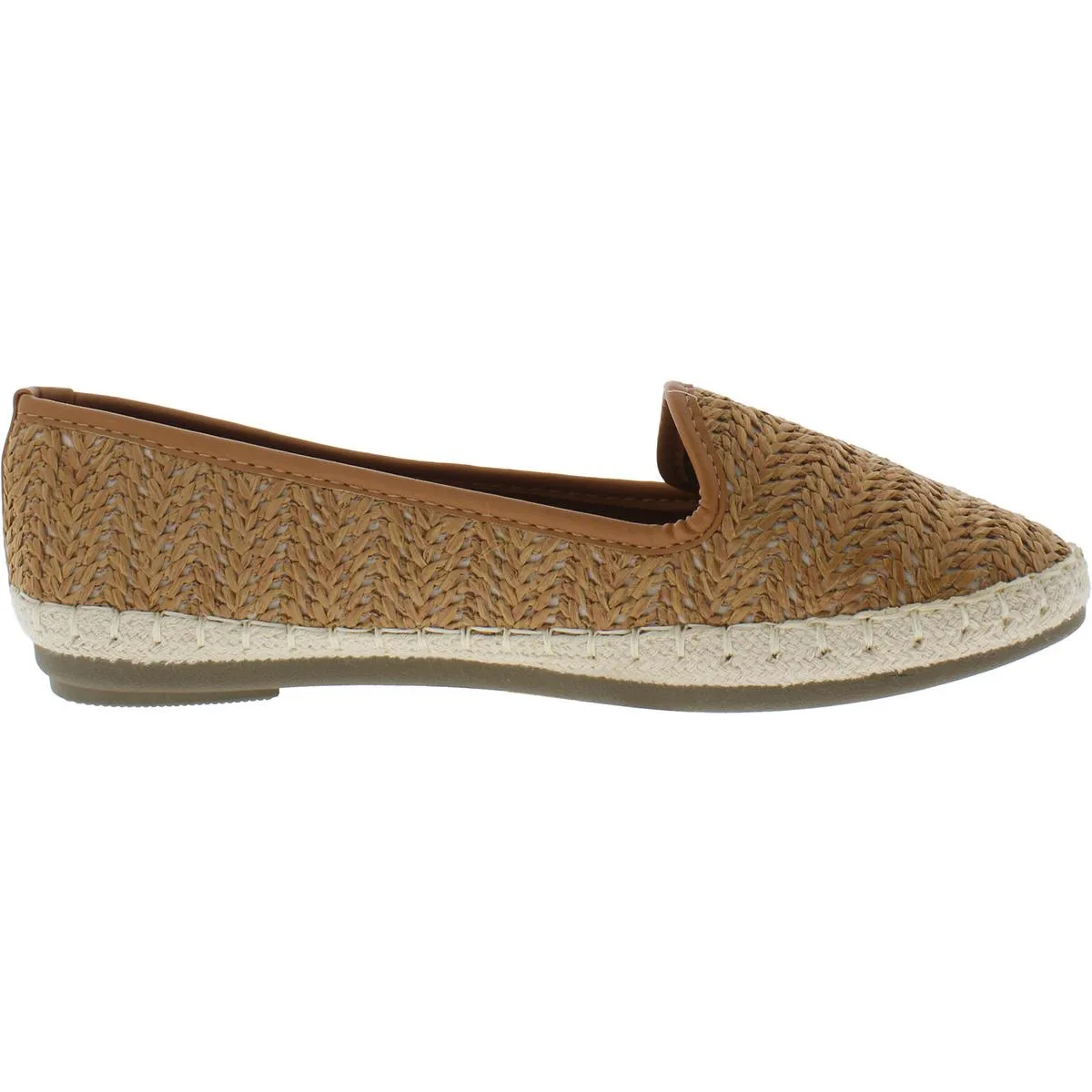 CREPUSCOLO Womens Woven Slip On Loafers