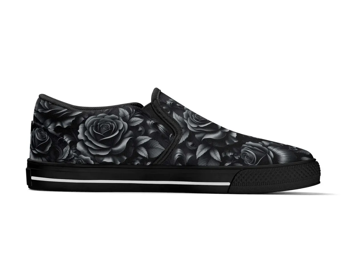 Dark Bloom Slip-Ons