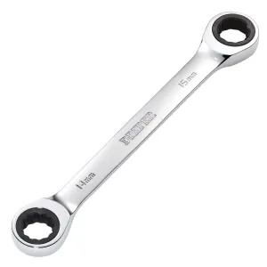 Draper Hi-Torq® Metric Double Ratchet Ring Spanner, 14 X 15mm - 8231BSMM