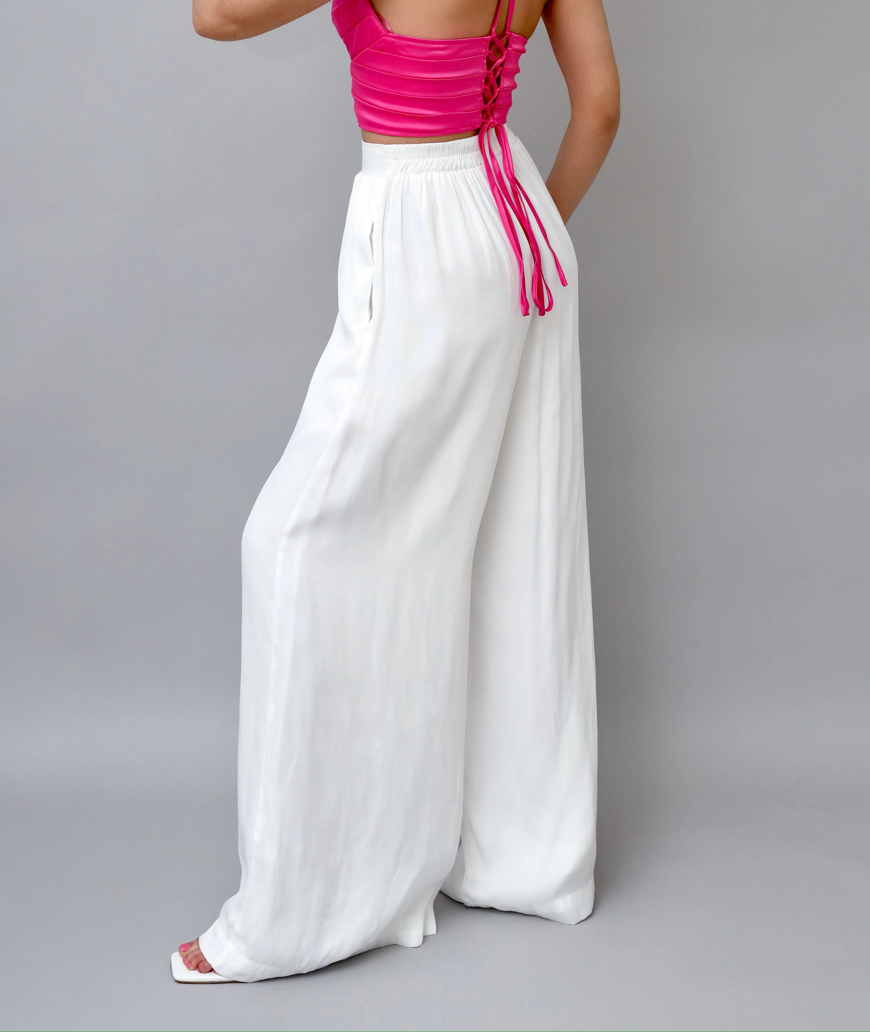 Easy Breezy White-Leg Palazzo Pants