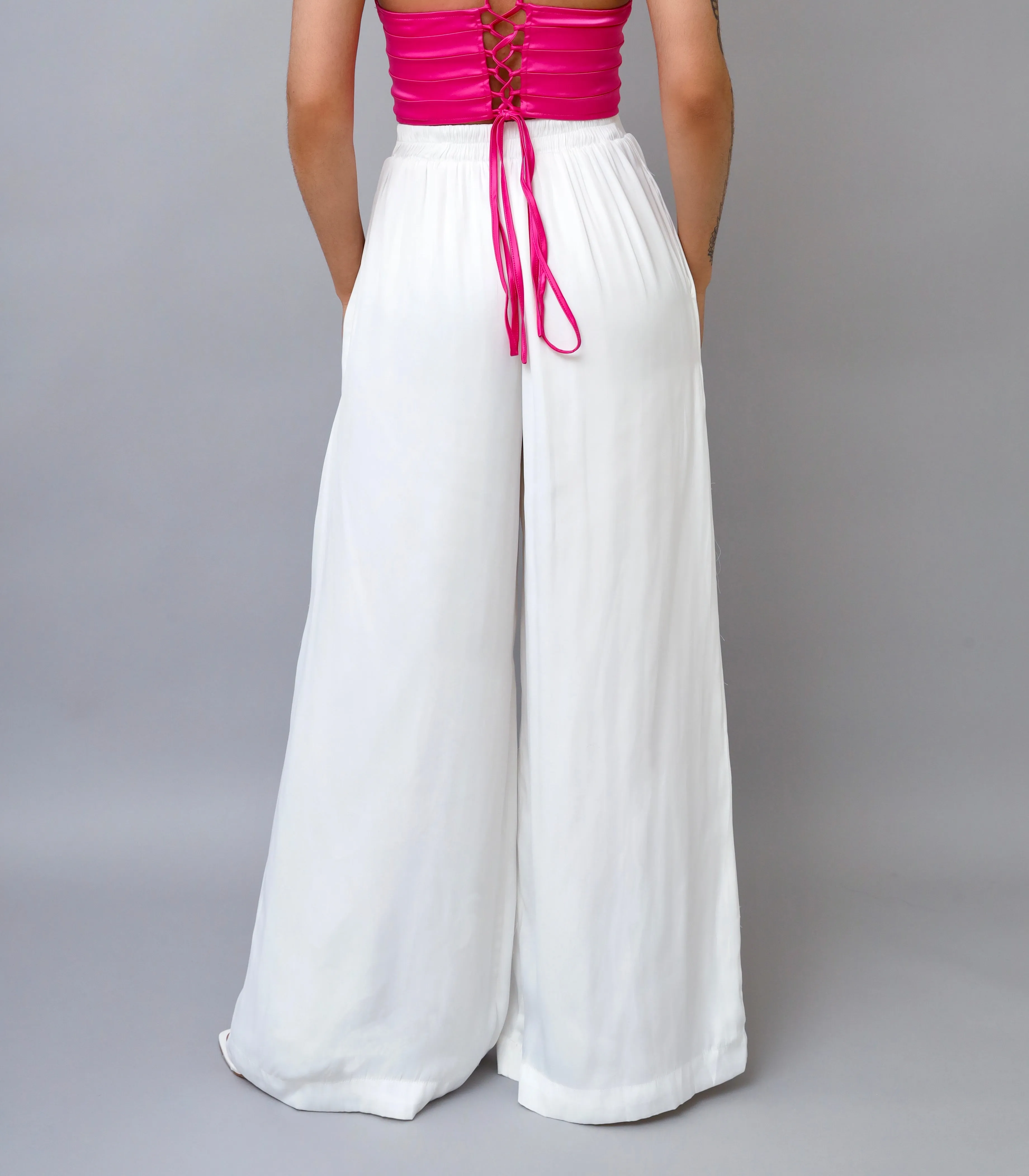 Easy Breezy White-Leg Palazzo Pants