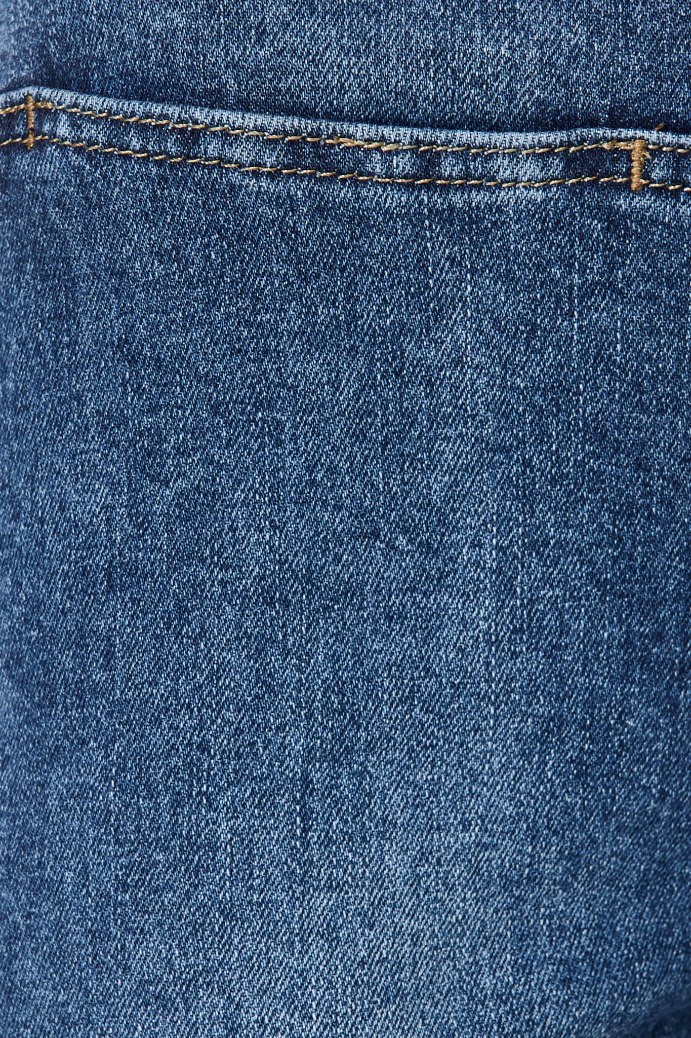 Ella High Rise Relaxed Leg Jean In Mid Blue Denim