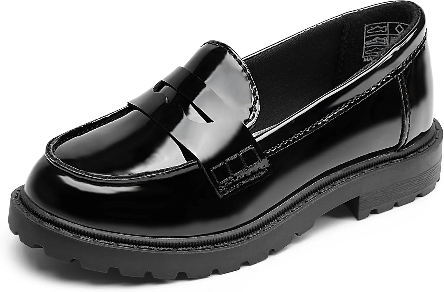 Girls Dress Shoes Chunky Loafers for Girl Platform Penny Loafers School Uniform Slip On Shoes