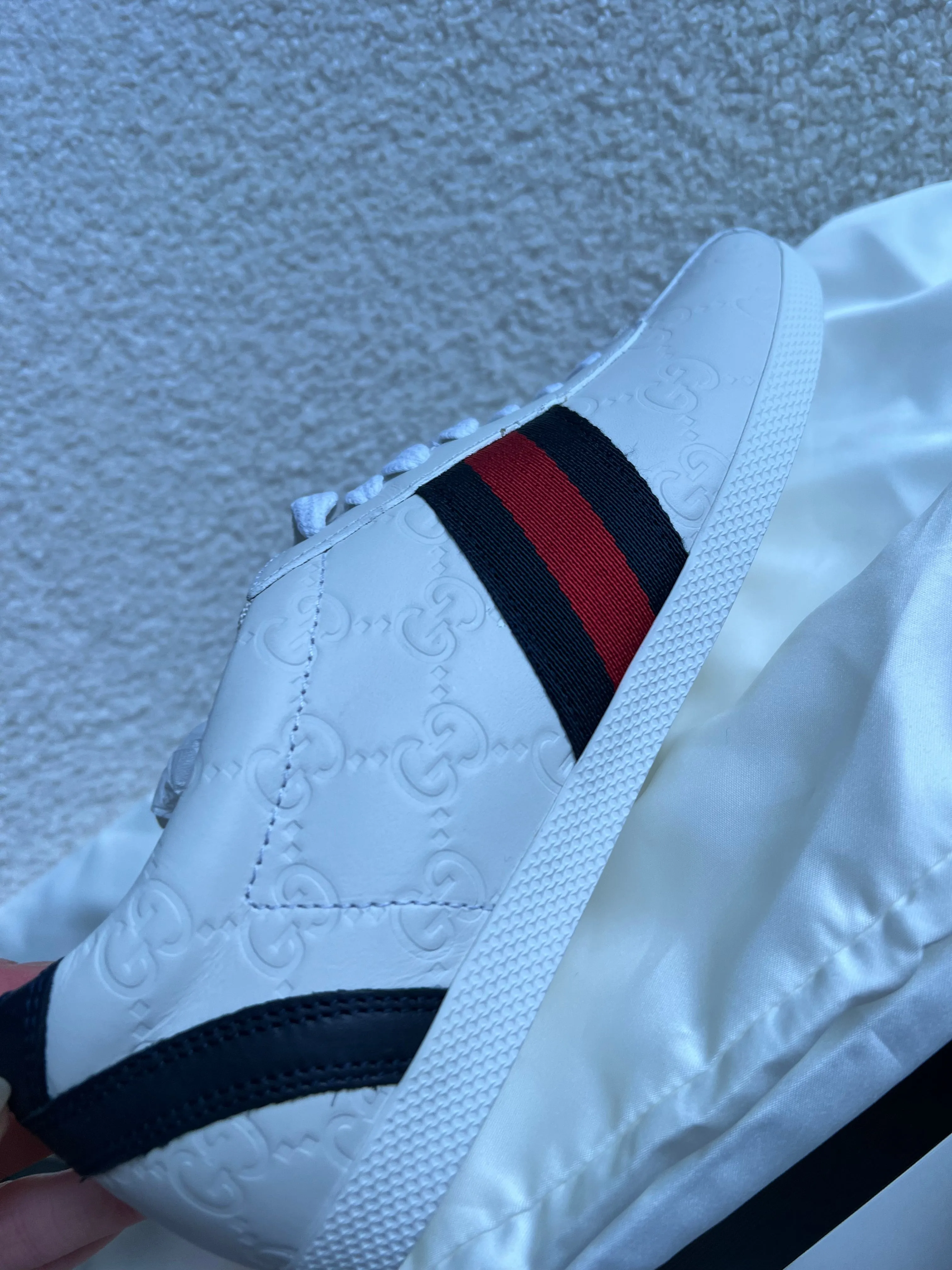 Gucci Ace Leather Sneakers size 4 36.5 (RRP £570)