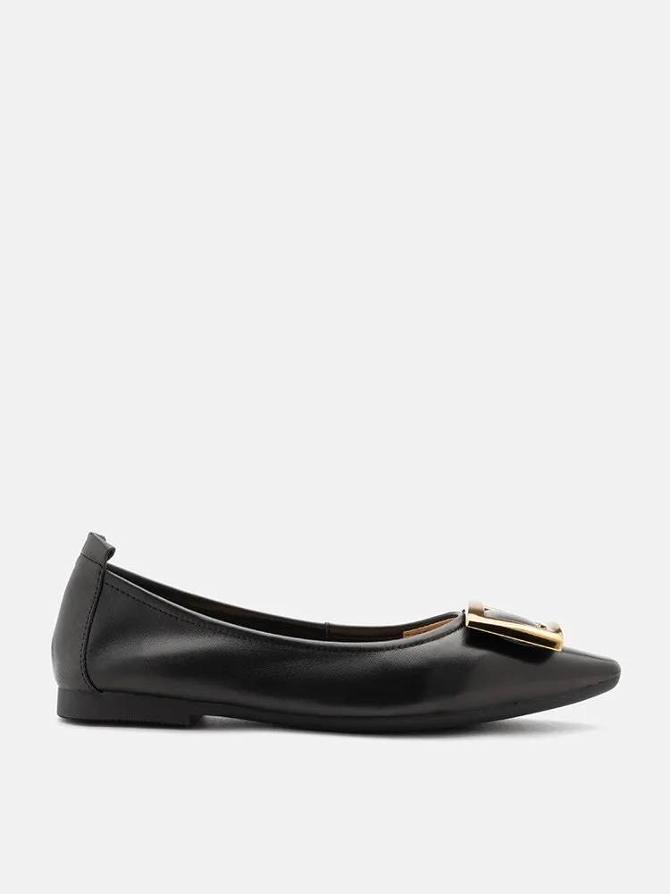 Gwyneth Brass Buckle Flats
