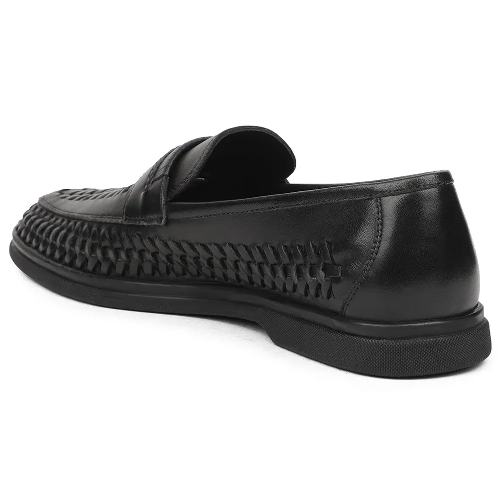 Healers Black Casual Loafers For Men ASF-5 By Liberty