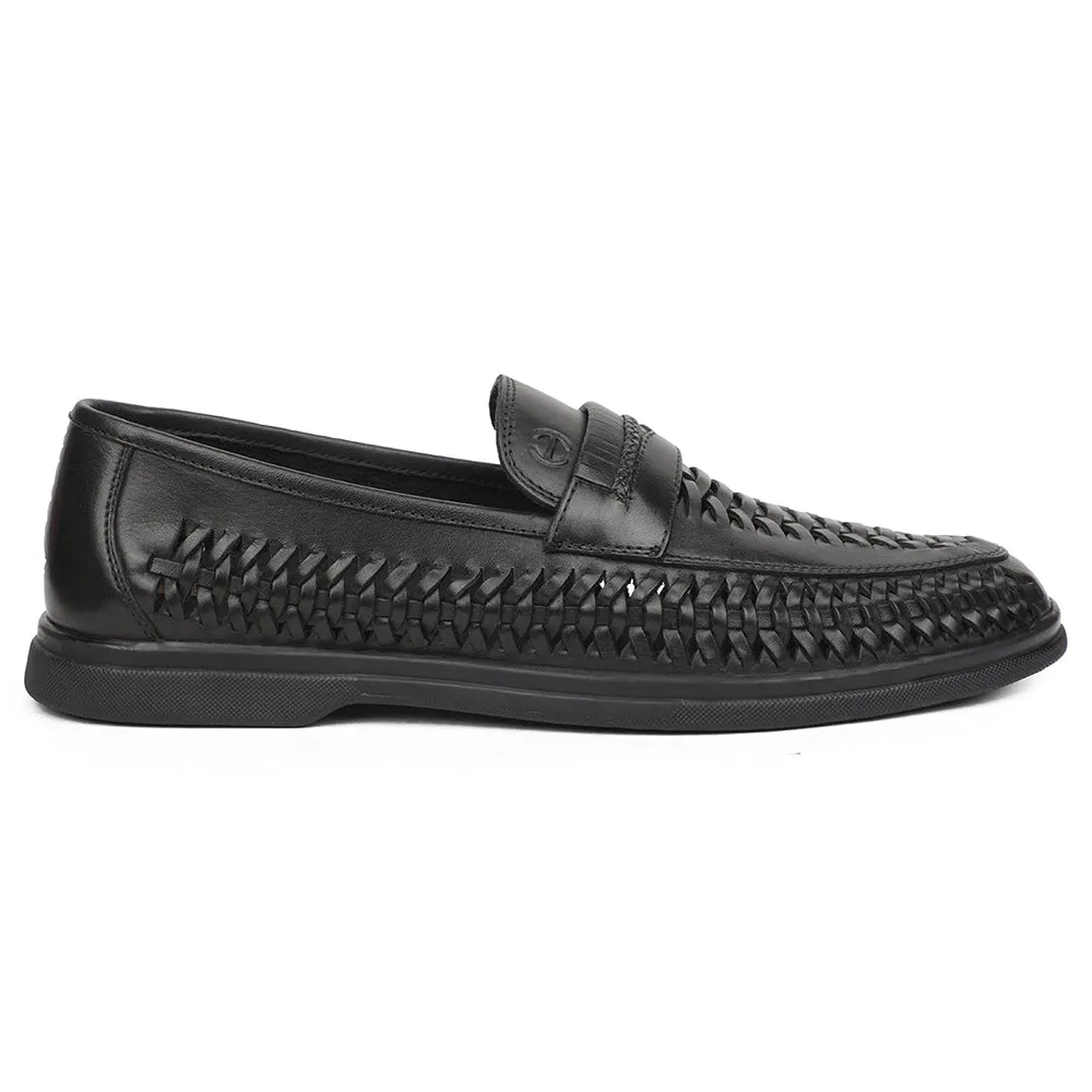Healers Black Casual Loafers For Men ASF-5 By Liberty