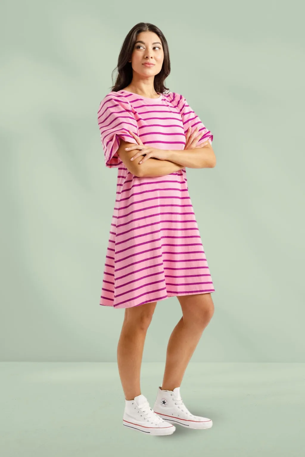 Homelee Ivy Dress Candy Stripe