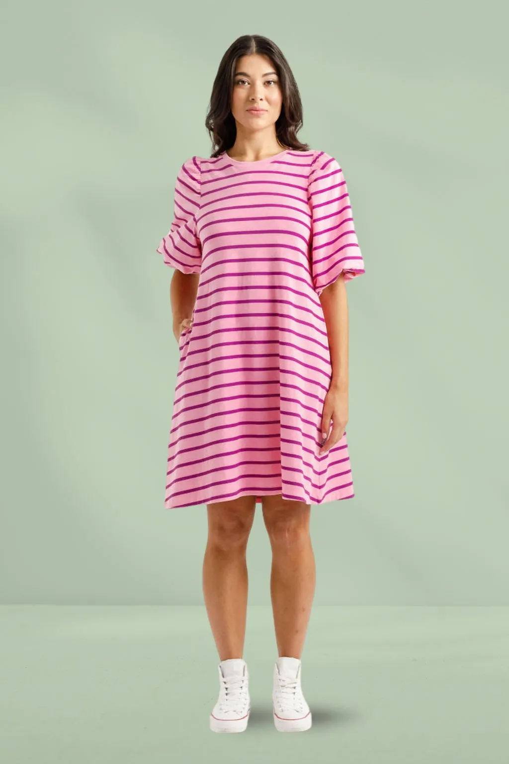 Homelee Ivy Dress Candy Stripe