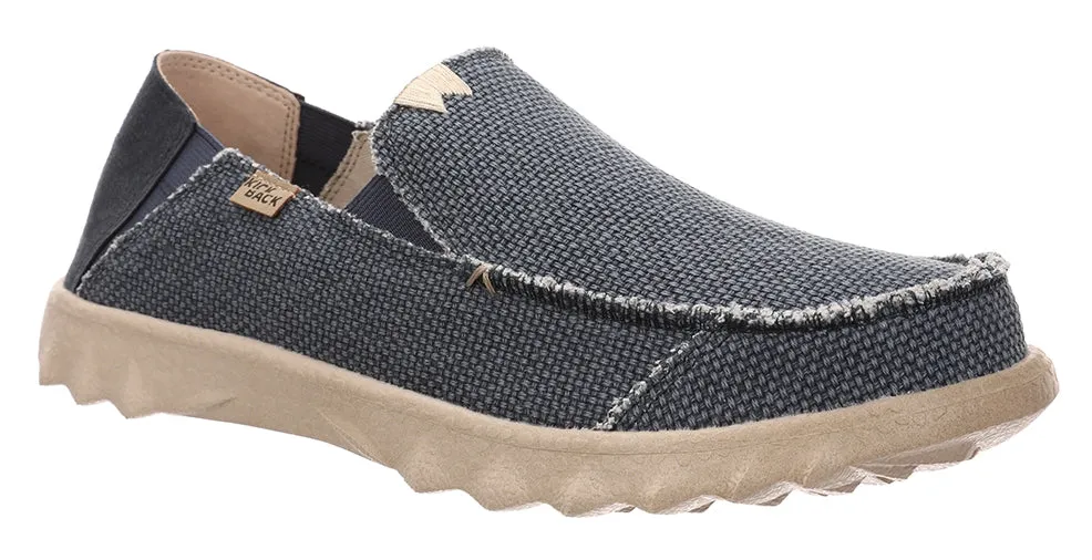 Kickback Mens Couch Vibe Slip On Canvas Shoes - Navy