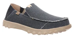 Kickback Mens Couch Vibe Slip On Canvas Shoes - Navy