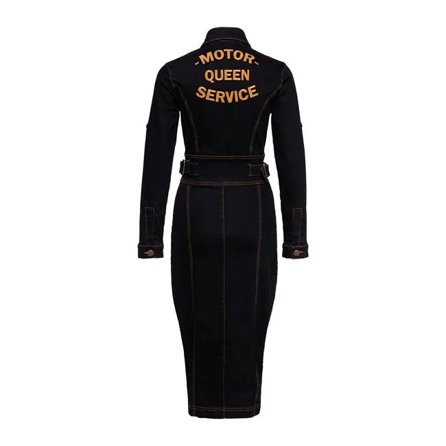 King Kerosin Queen Kerosin Motor Queen Pencil Ladies Dress Black