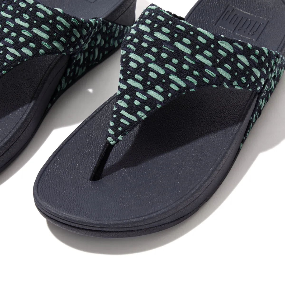 LULU Geo-Webbing Toe-Post Sandals