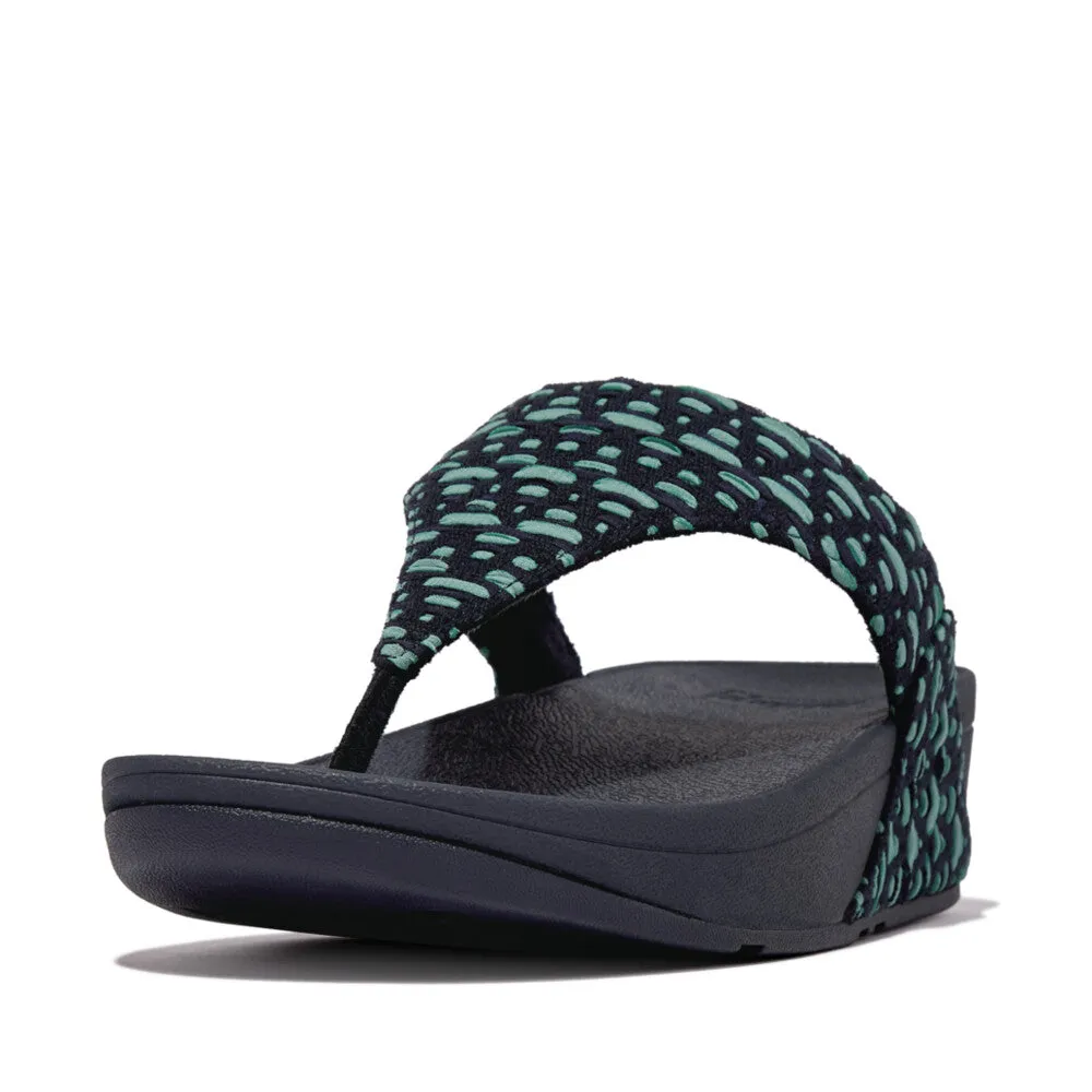 LULU Geo-Webbing Toe-Post Sandals