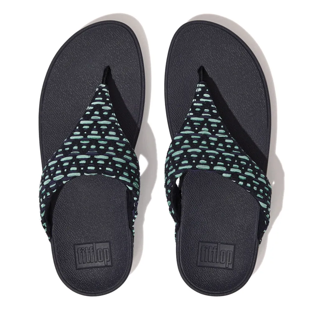 LULU Geo-Webbing Toe-Post Sandals