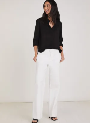 Margot Organic Cotton Stretch Wide Leg Jeans