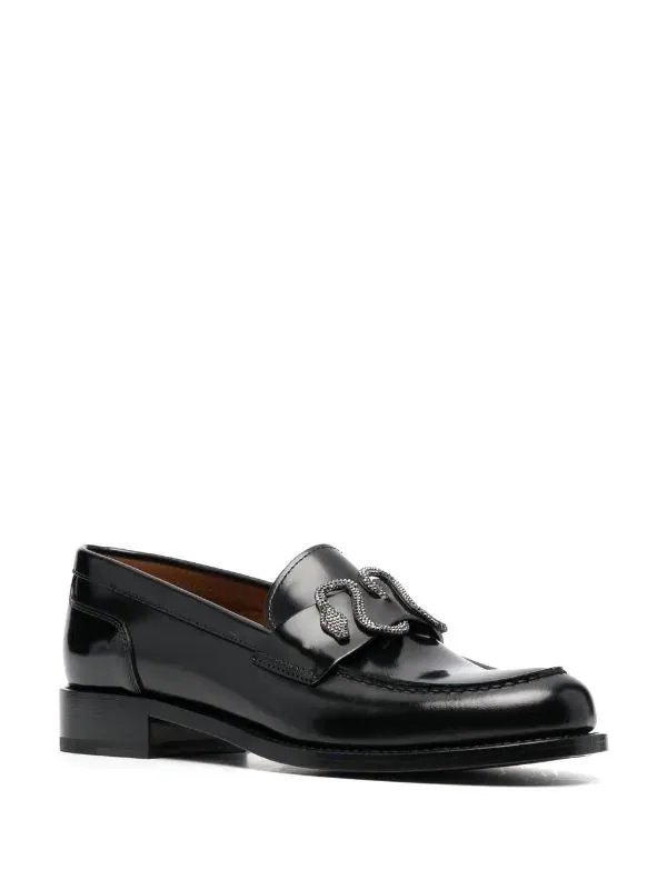 Morgana Crystal Flat Loafer