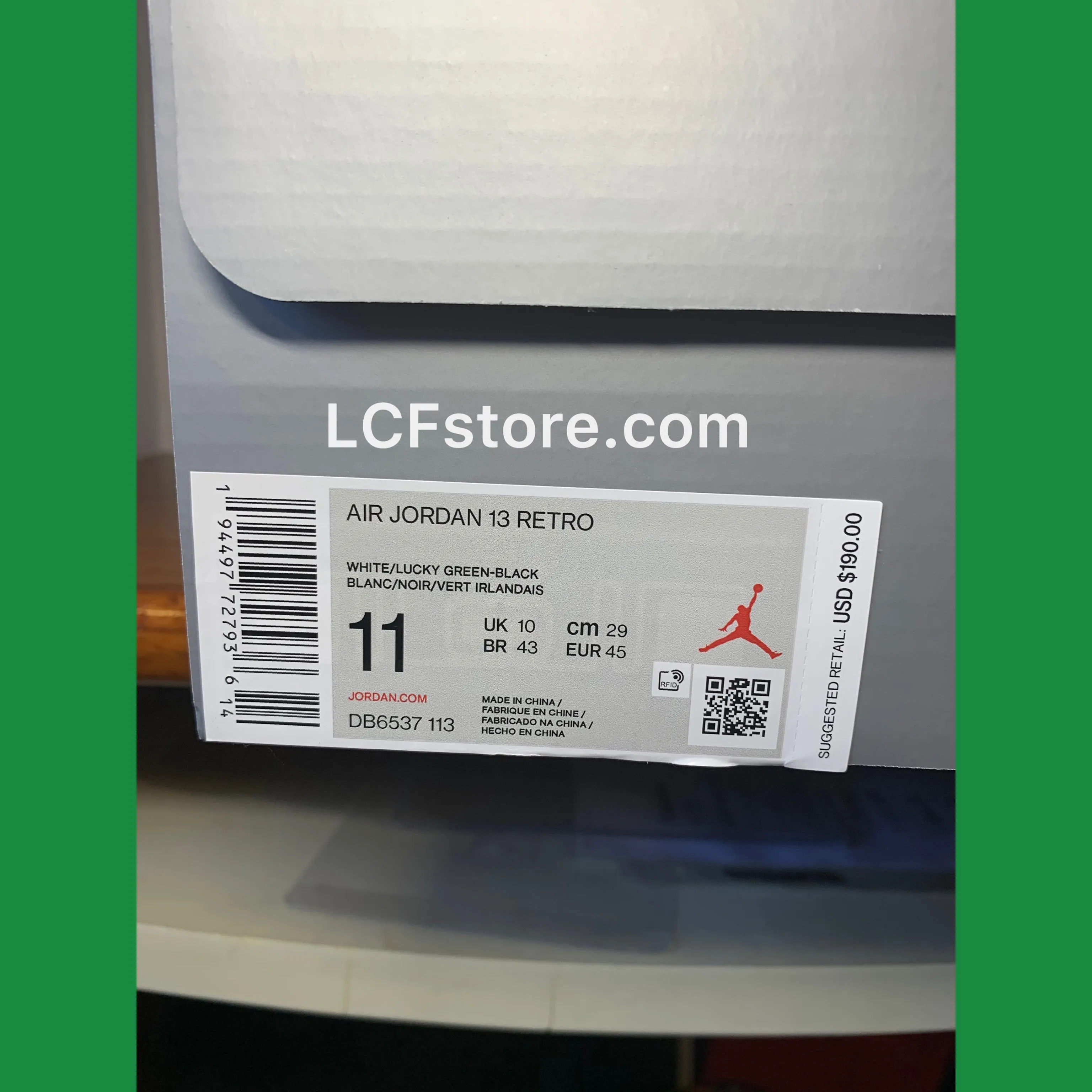 Nike Air Jordan 13 "Lucky Green"