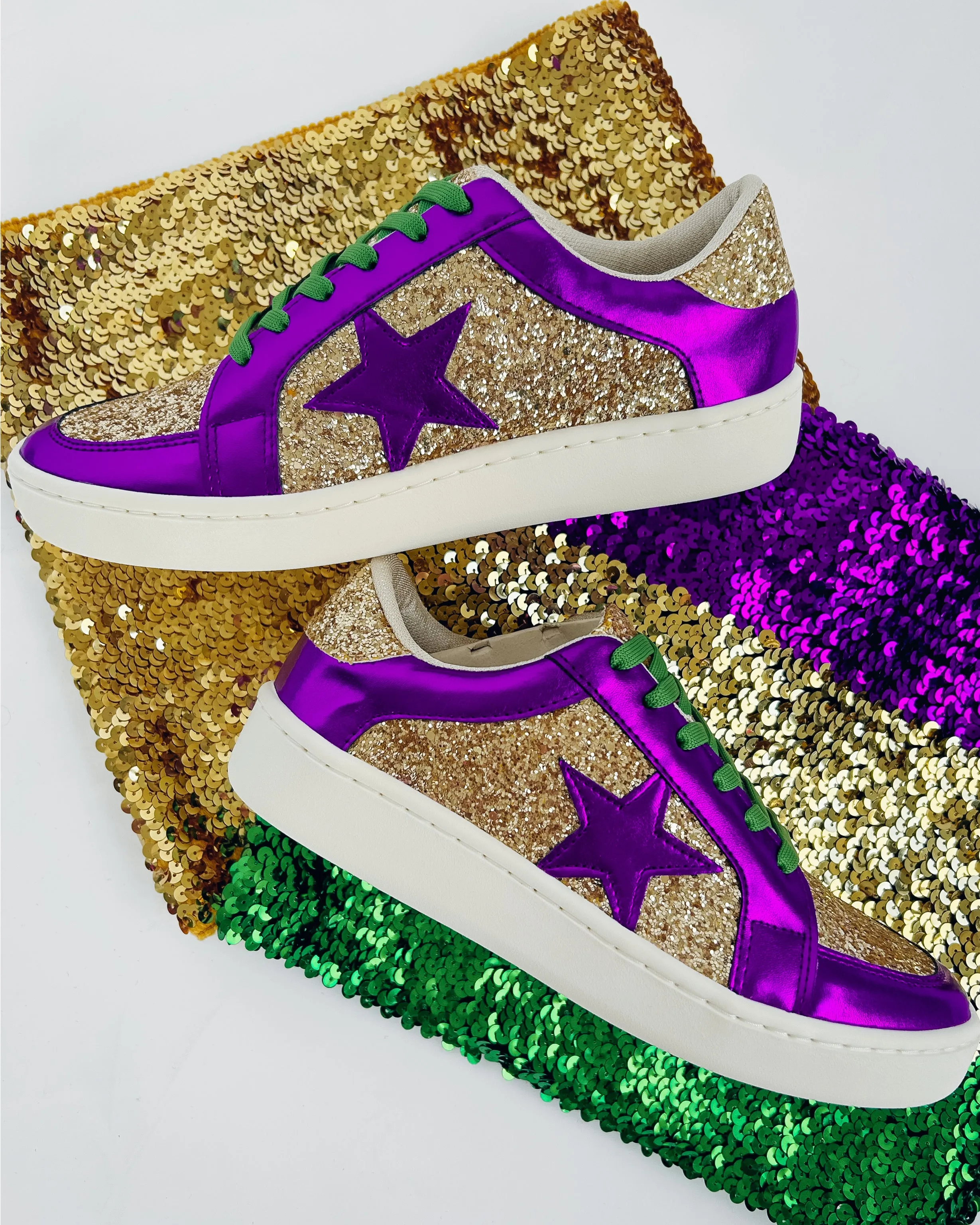 NOLA Sequin Sneakers - Purple