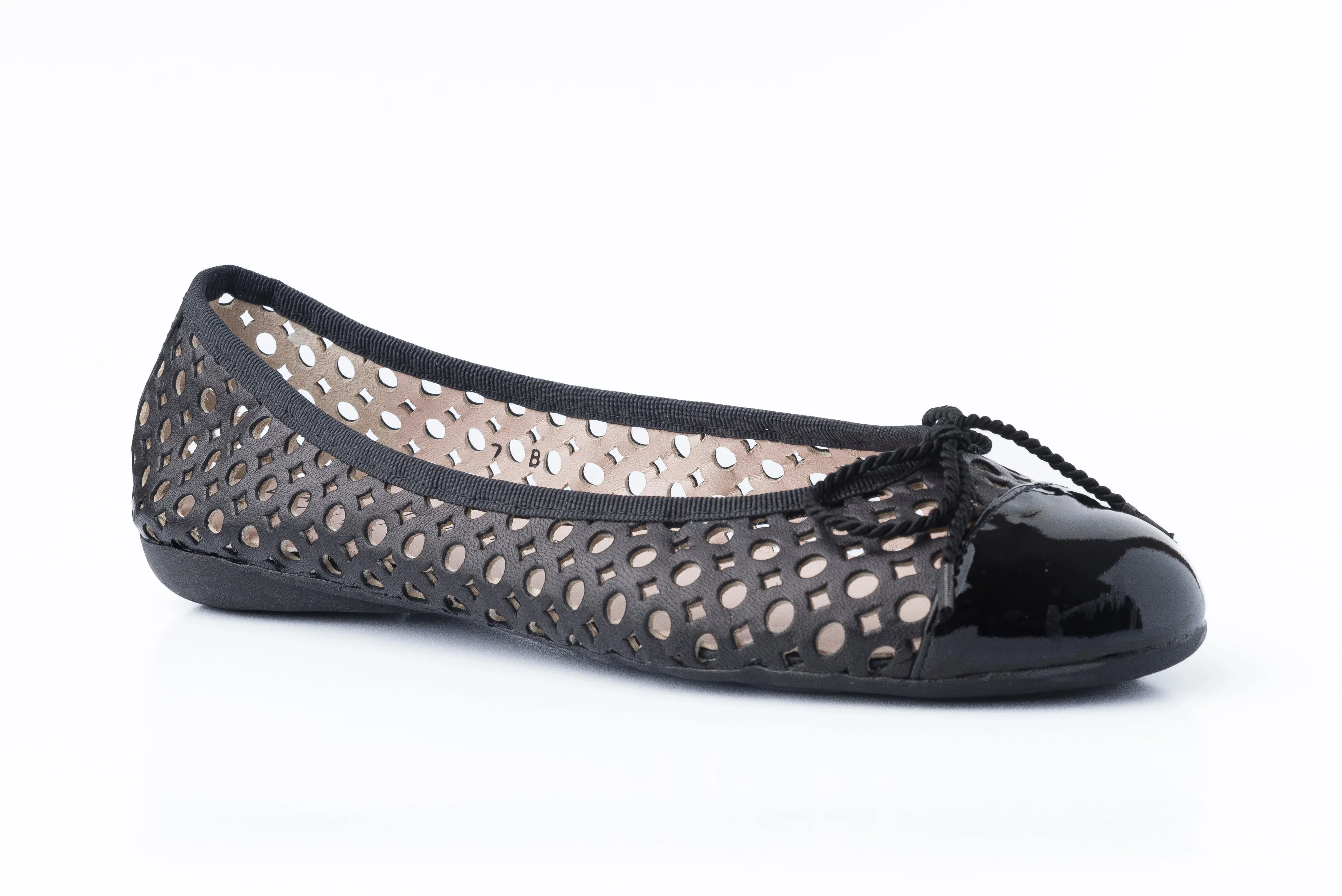PAUL MAYER - BRANDY - SIZE 9 - PATENT BLACK NAPPA BLACK