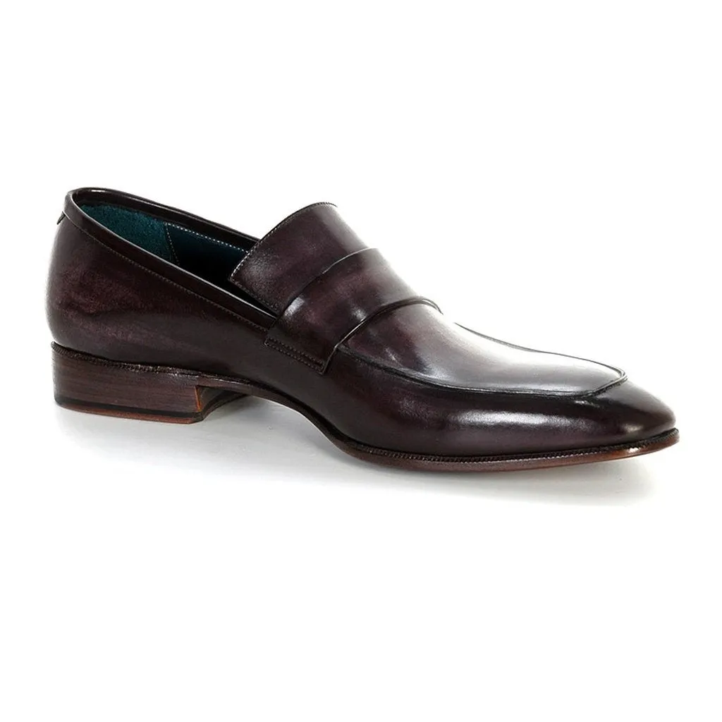 Paul Parkman Men's Loafer Black & Gray (ID#093-GRAY)