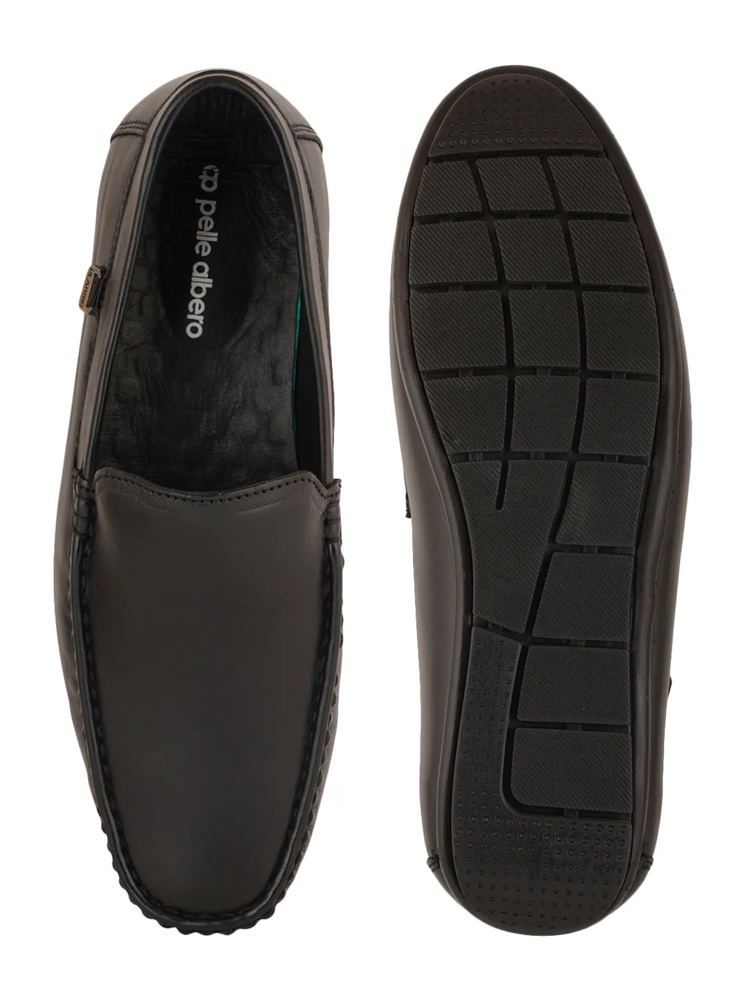 Pelle Albero Black Mens Loafers
