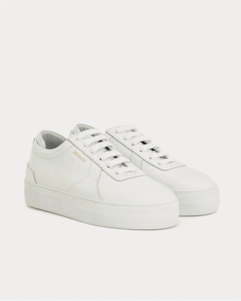 Platform leather White Low Top Sneakers