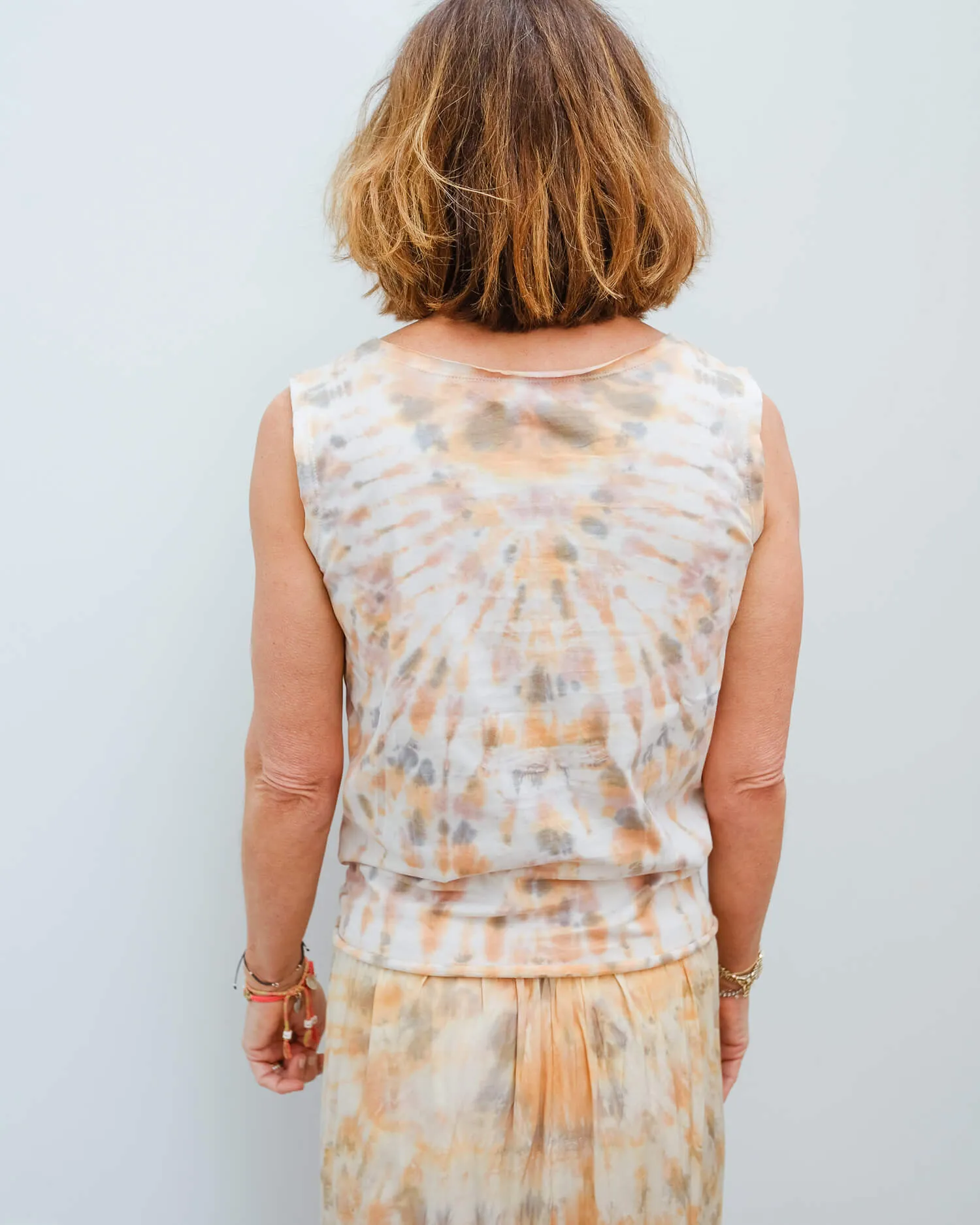 RB Mariza knot tee in pink, orange