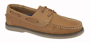 Rdek Moccasin Boat Shoes Honey Nubuck Leather Brown