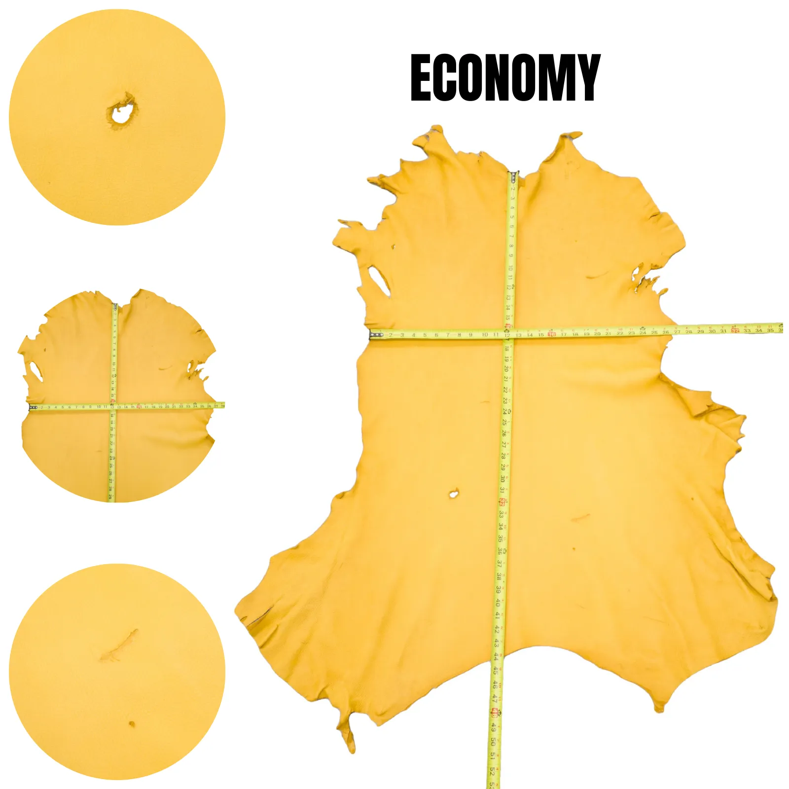 Saddle, 3-5 oz, 8-16 SF, Colorado Buckskin Deer Hides