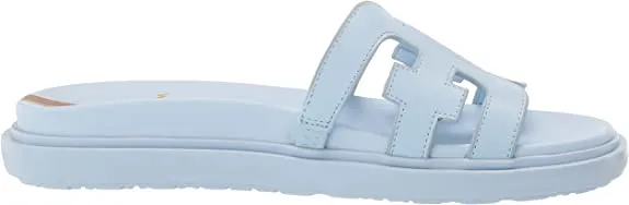 Sam Edelman Valeri Riviera Slip On Open Toe Subtle Detail Flats Platform Sandals