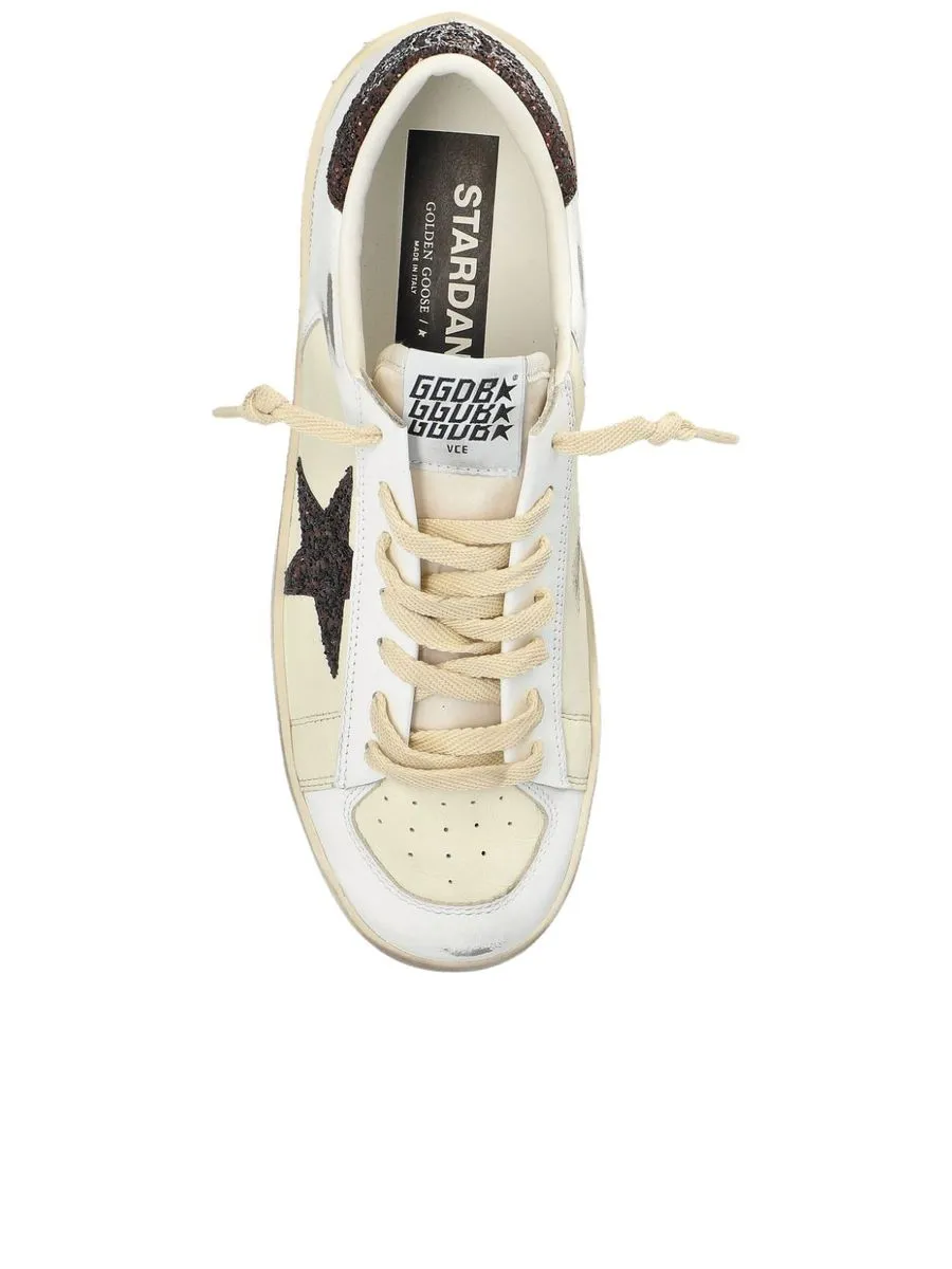 Sequin Detail Laceup Sneakers