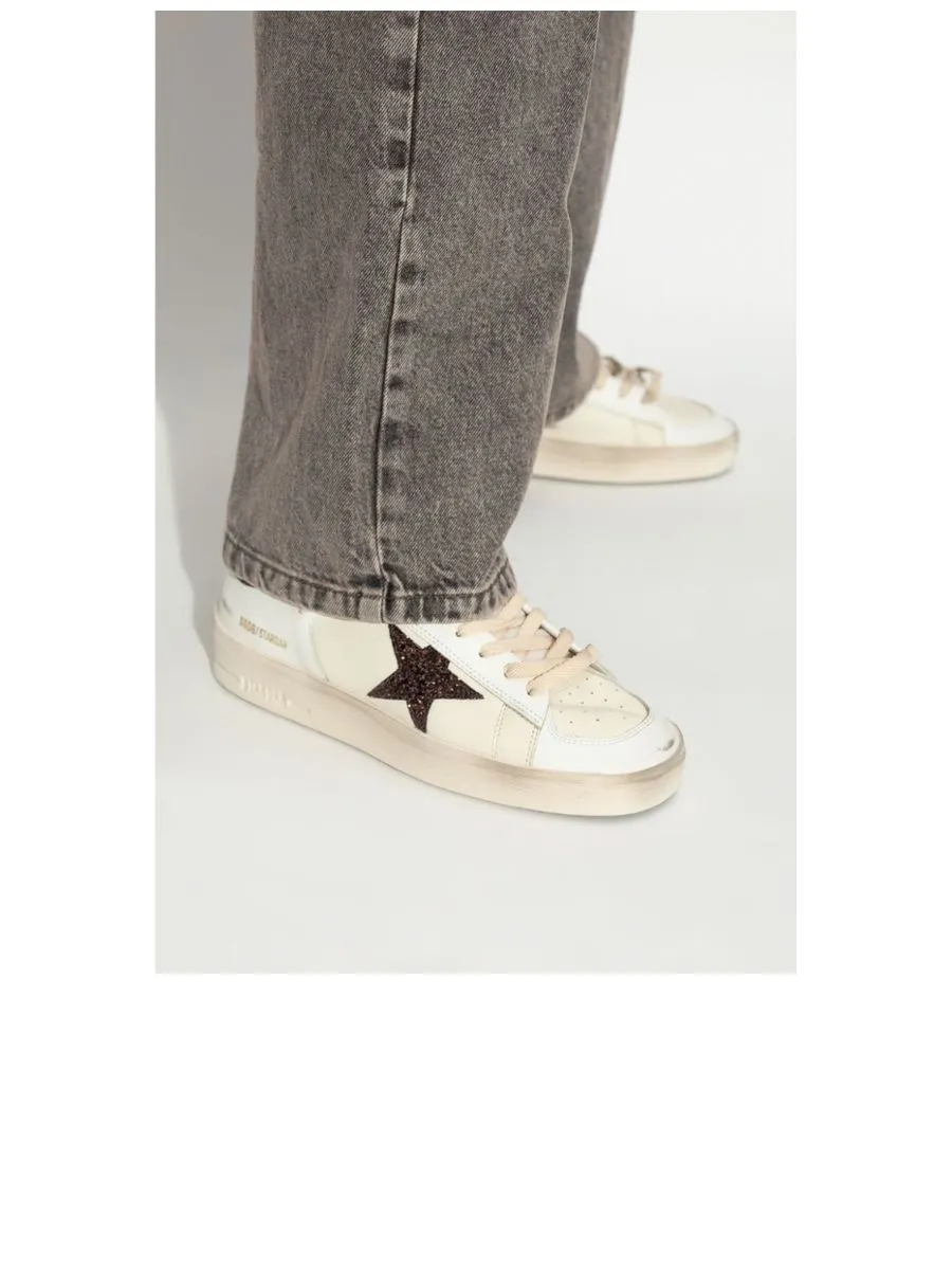 Sequin Detail Laceup Sneakers