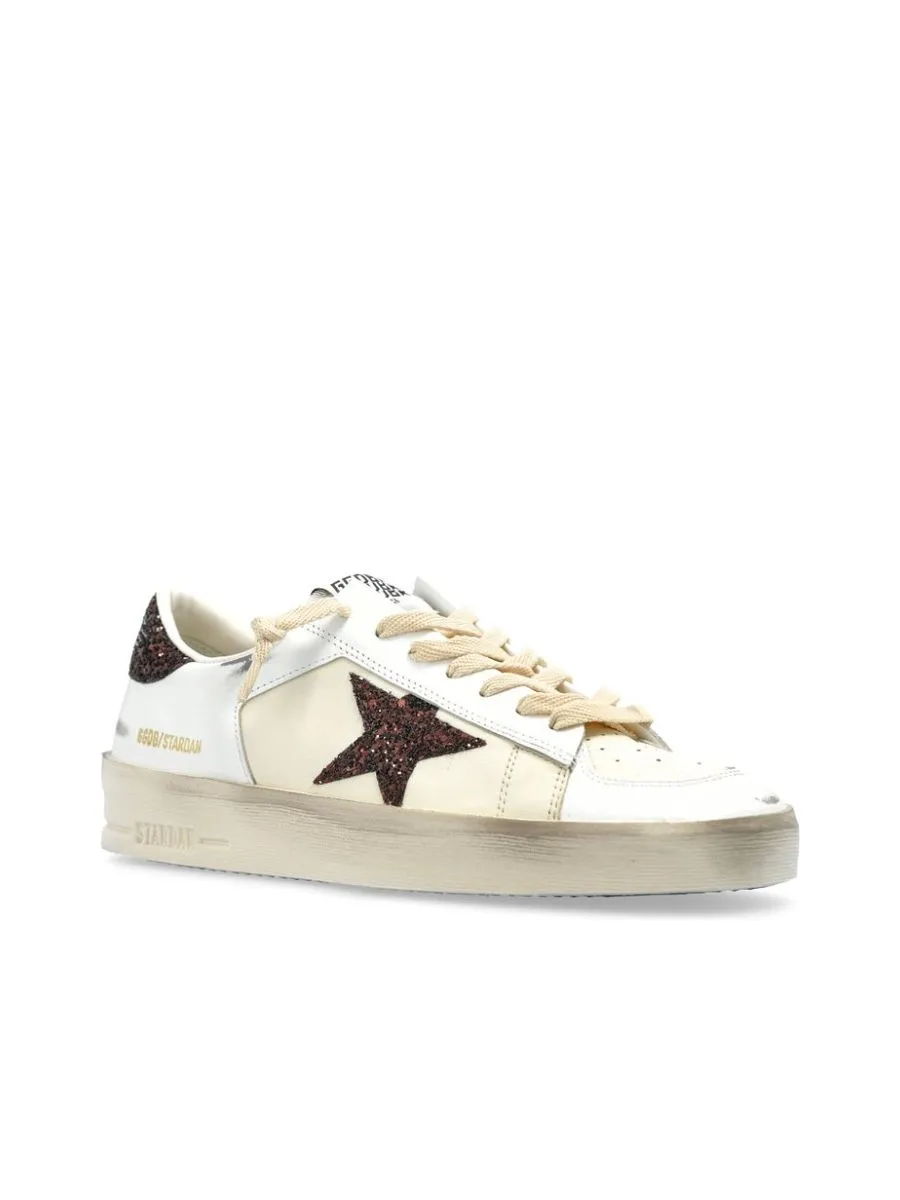 Sequin Detail Laceup Sneakers